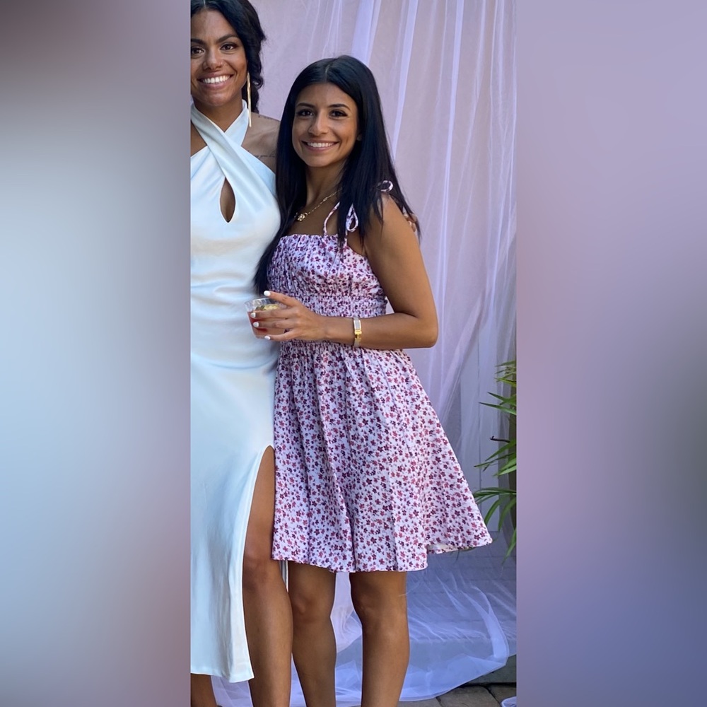 Floral Pink flowy dress